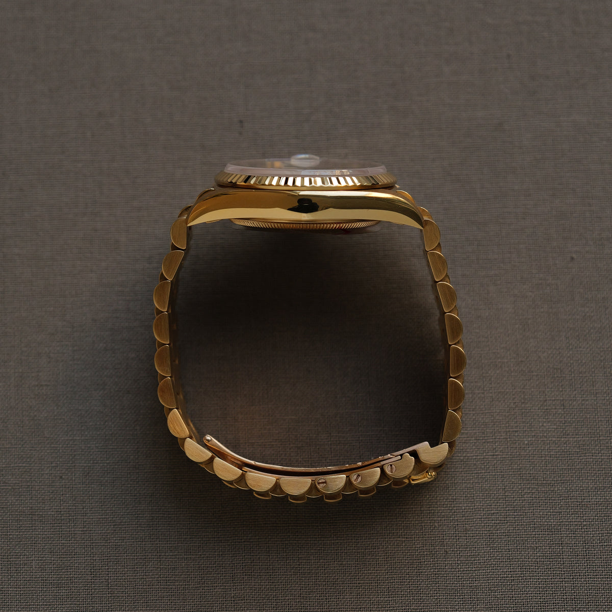 ロレックス/デイデイト18238A/A番/ブラウングラデーション/8Pダイヤ・2Pバゲット/トリチノバ/ROLEX DAY-DATE REF.18238 Brown Vignette Dial 8P Diamond 2P Baguette Tritinova 1998-99y