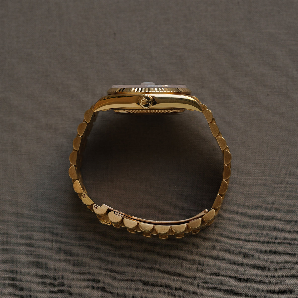 ロレックス/デイデイト18238A/A番/ブラウングラデーション/8Pダイヤ・2Pバゲット/トリチノバ/ROLEX DAY-DATE REF.18238 Brown Vignette Dial 8P Diamond 2P Baguette Tritinova 1998-99y