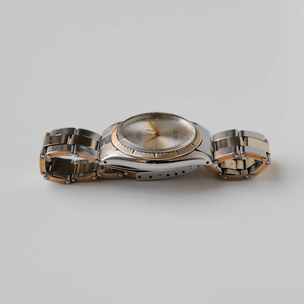 ロレックス/オイスターパーペチュアル1008/ゼファー/SSx18Kイエローゴールド/エクスパンションブレス/1ROLEX OYSTER PERPETUAL REF.1008 "ZEPHYR" Two Tone Expansion Bracelet 1965-66y