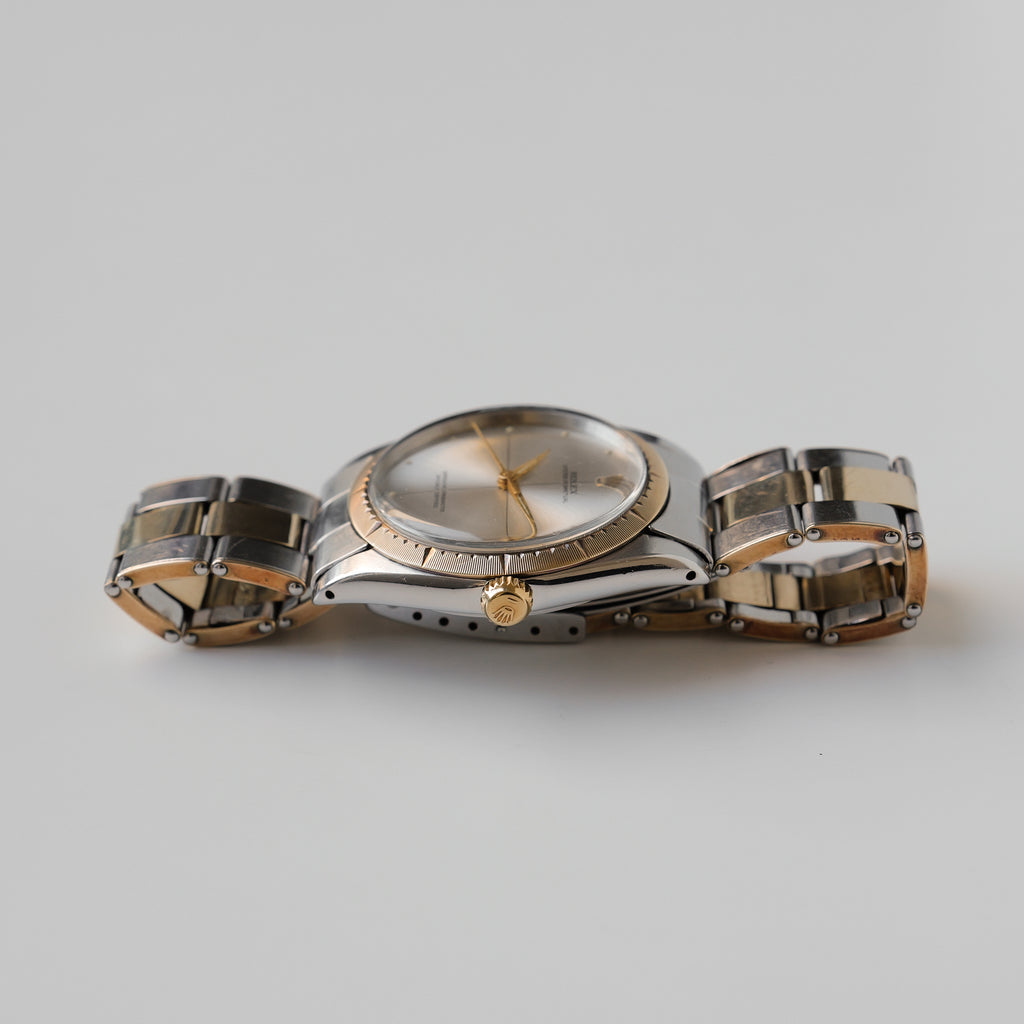 ロレックス/オイスターパーペチュアル1008/ゼファー/SSx18Kイエローゴールド/エクスパンションブレス/1ROLEX OYSTER PERPETUAL REF.1008 "ZEPHYR" Two Tone Expansion Bracelet 1965-66y