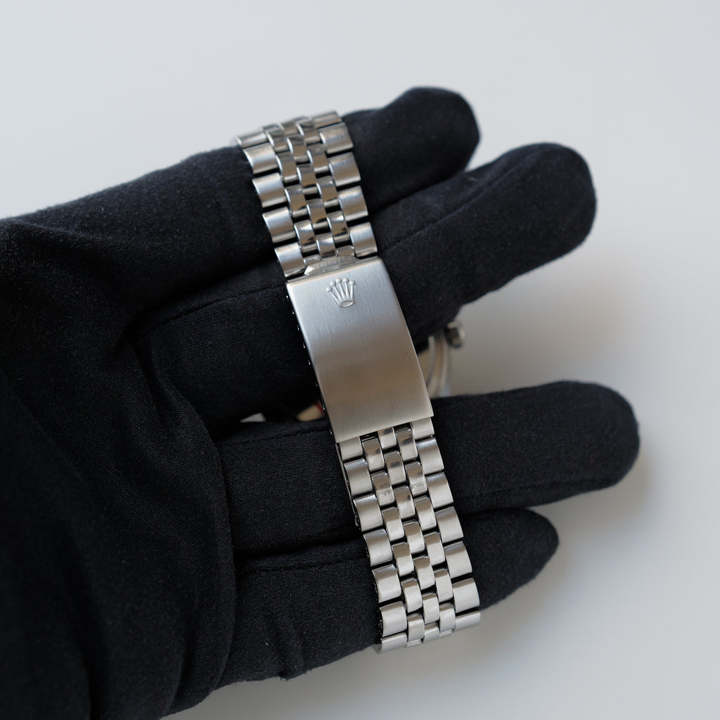 ロレックス/デイトジャスト1601/ワイドボーイ/ゴーストダイヤル/WGベゼル/ROLEX DATEJUST REF.1601 "WIDE BOY" Ghost Dial 18KWG bezel 1971-72y