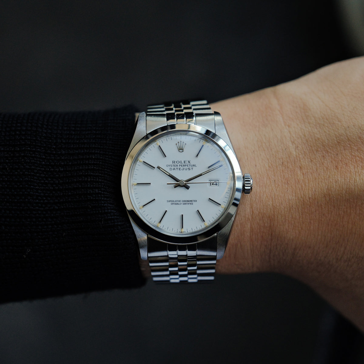 ロレックス/デイトジャスト16000/ポーセリンダイヤル/シルバーフォント/ROLEX DATEJUST REF.16000 "PORCELAIN DIAL" SILVER PRINT 1978Y
