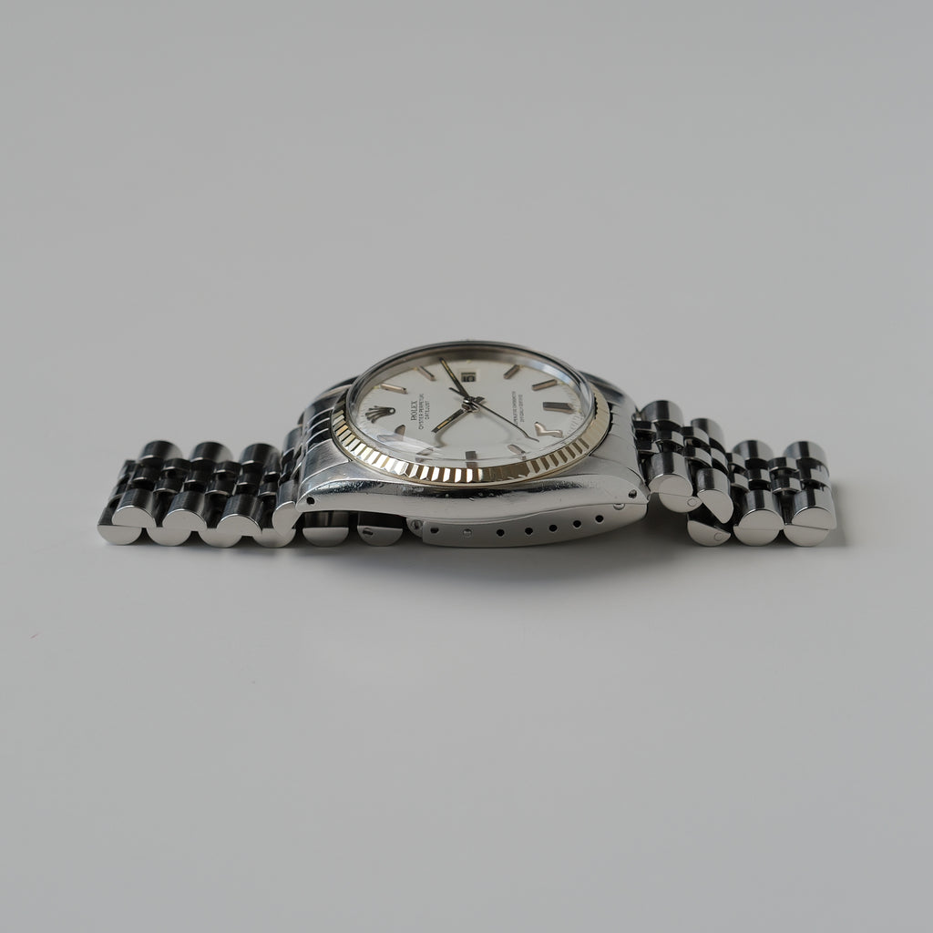 ロレックス/デイトジャスト1601/オフホワイト/WGベゼル/ROLEX DATEJUST REF.1601 Off-White Dial 1977y