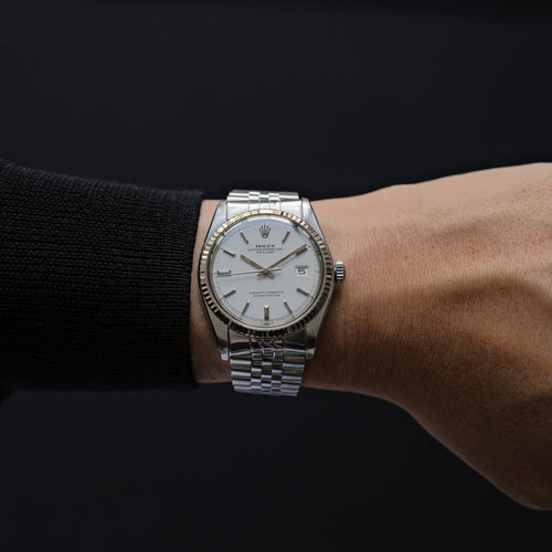ロレックス/デイトジャスト1601/オフホワイト/WGベゼル/ROLEX DATEJUST REF.1601 Off-White Dial 1977y
