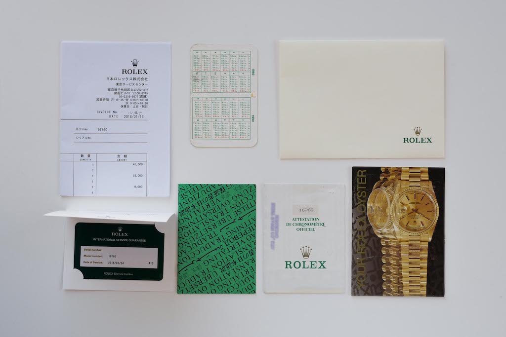 ROLEX GMT-MASTER II Ref.16760 "FAT LADY" 1988年最終