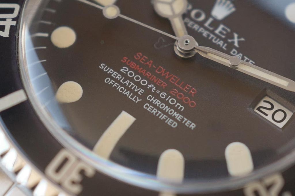 ROELX SEA-DWELLER TROPICAL Ref.1665 "DRSD" Mk2 dial