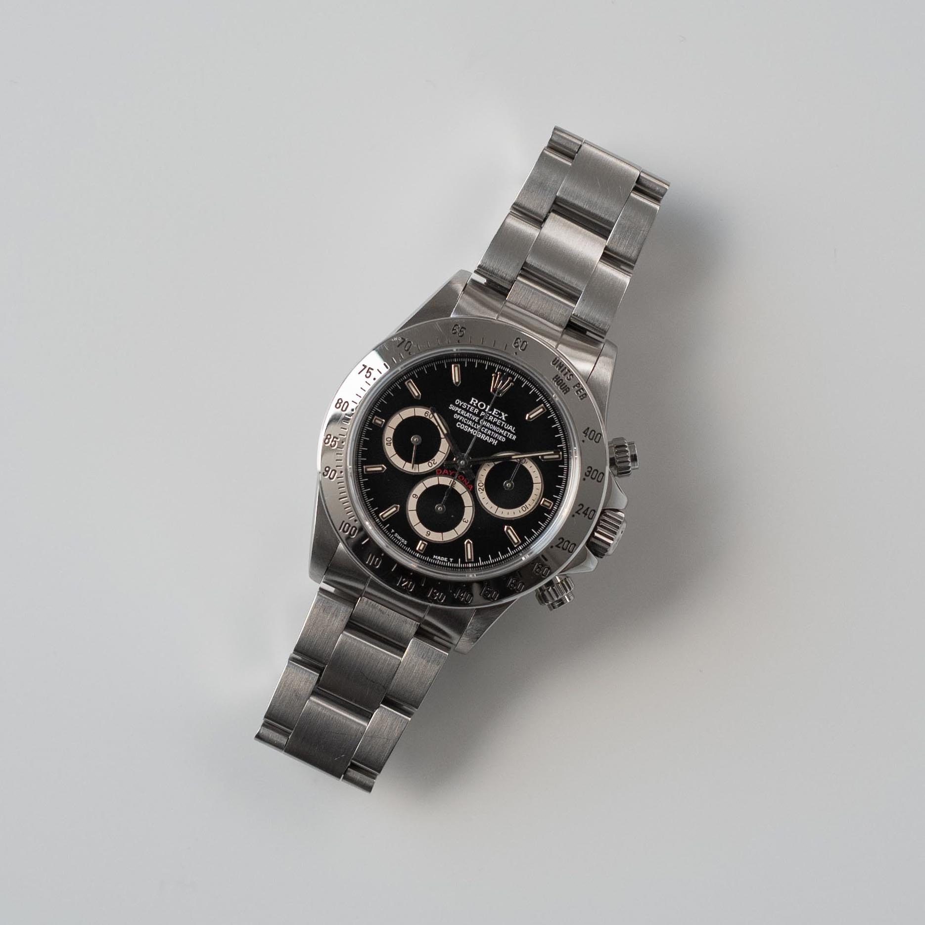 ROLEX DAYTONA Ref.16520N Invert 6 Brown eyes Single buckle all tritium 1991y