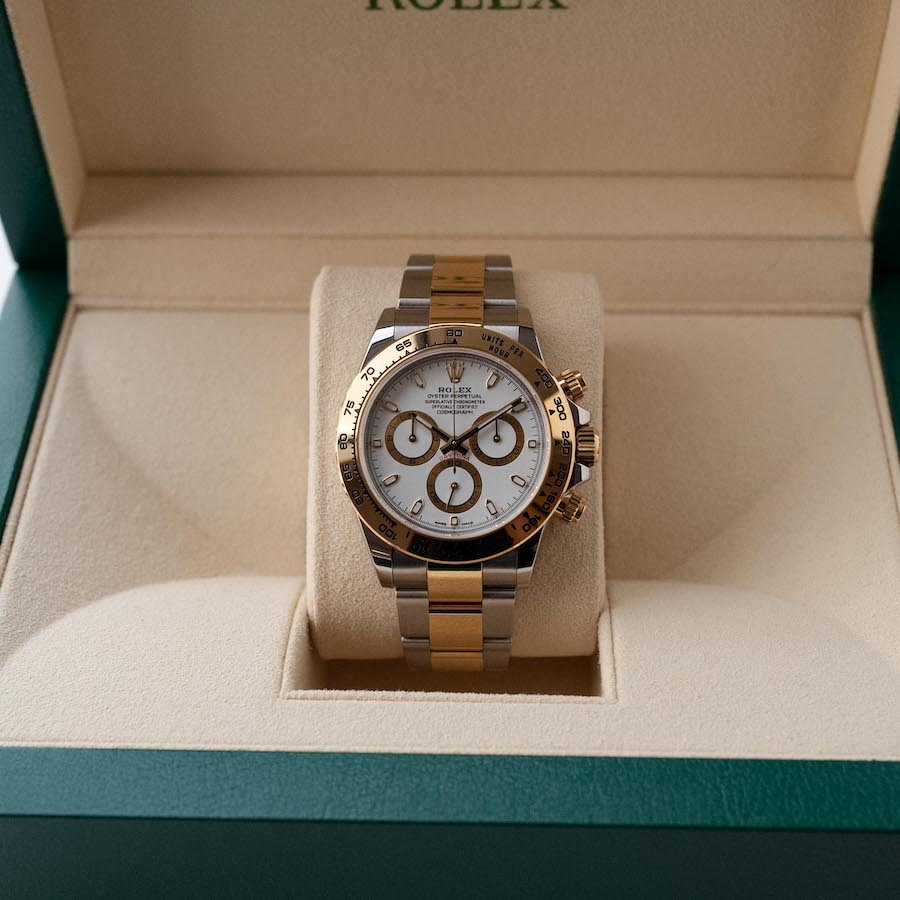 ROLEX DAYTONA Ref.116503 "White x Yellow Gold Dial" 2019y