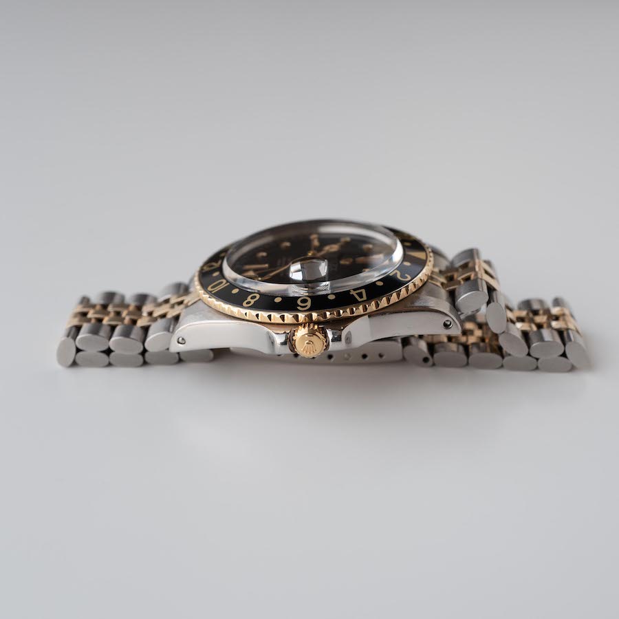 ROLEX GMT-MASTER Ref.1675/3 ”藤壺” Black dial 1977y with ROLEX OH Guarantee