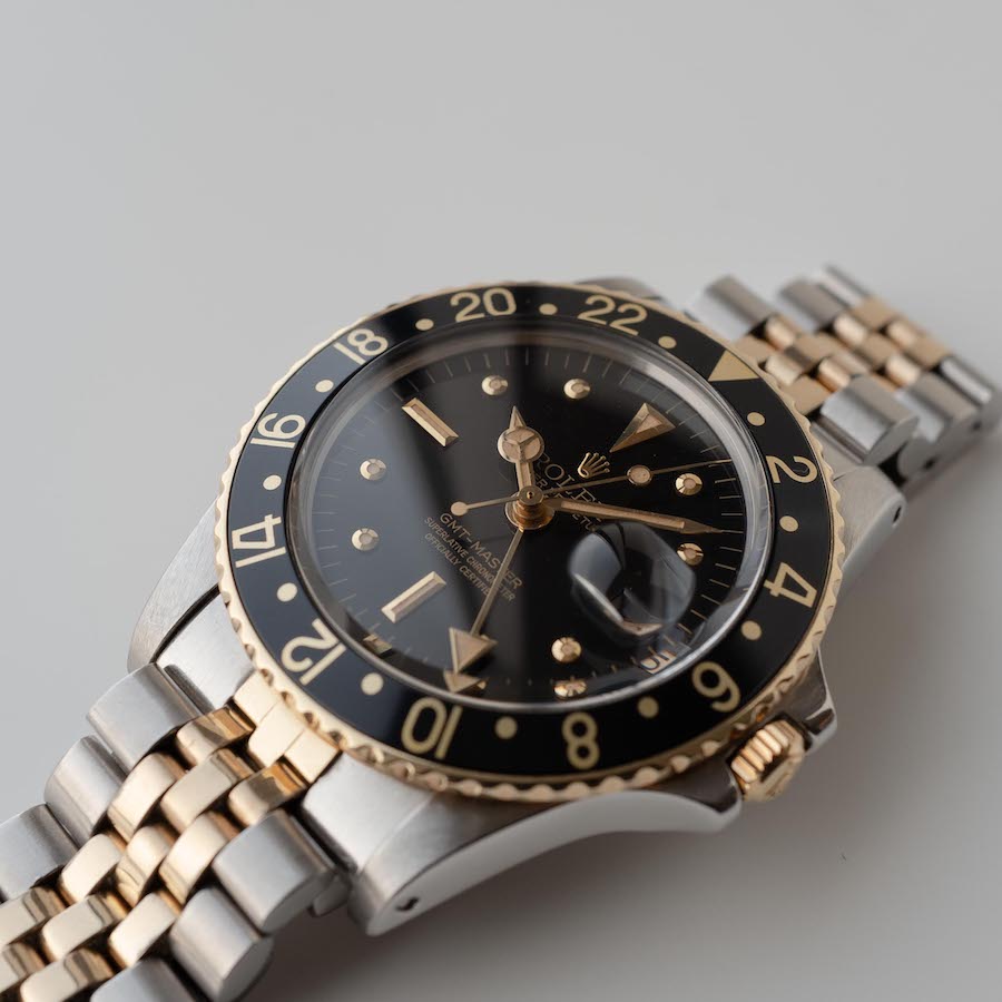 ROLEX GMT-MASTER Ref.1675/3 ”藤壺” Black dial 1977y with ROLEX OH Guarantee