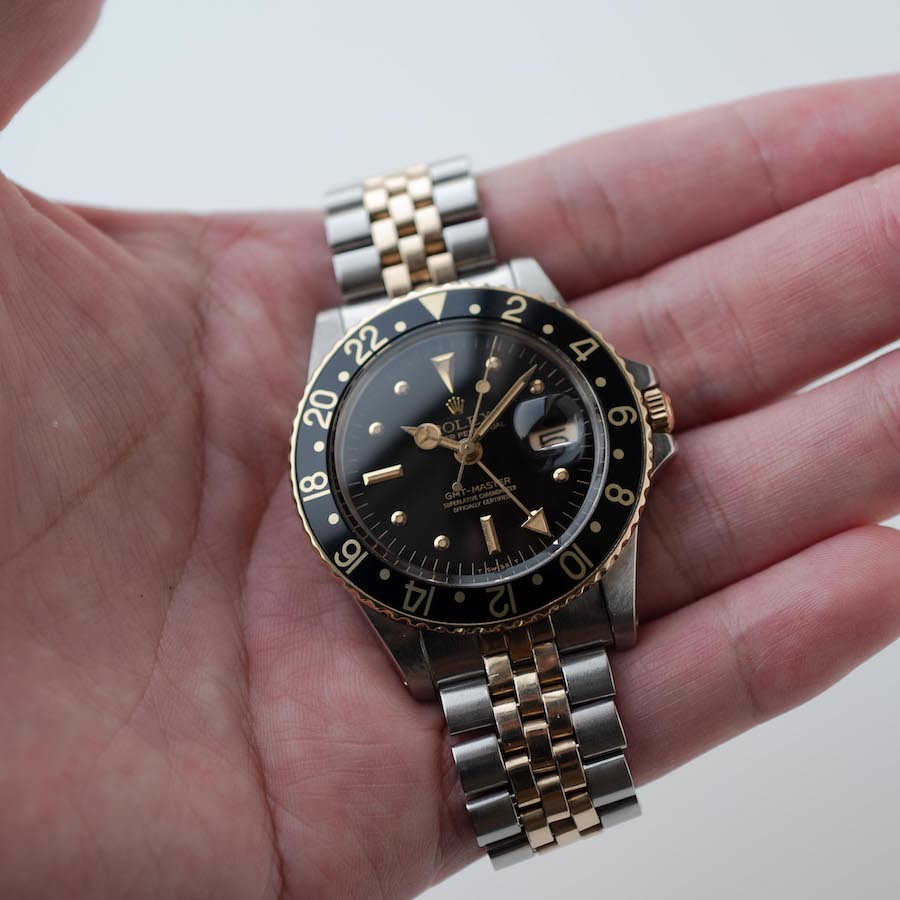 ROLEX GMT-MASTER Ref.1675/3 ”藤壺” Black dial 1977y with ROLEX OH Guarantee