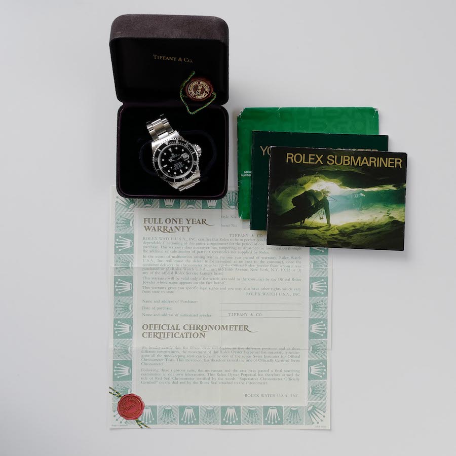【参考品】ROLEX SUBMARINER DATE "Tiffany" Ref.16610 1991y