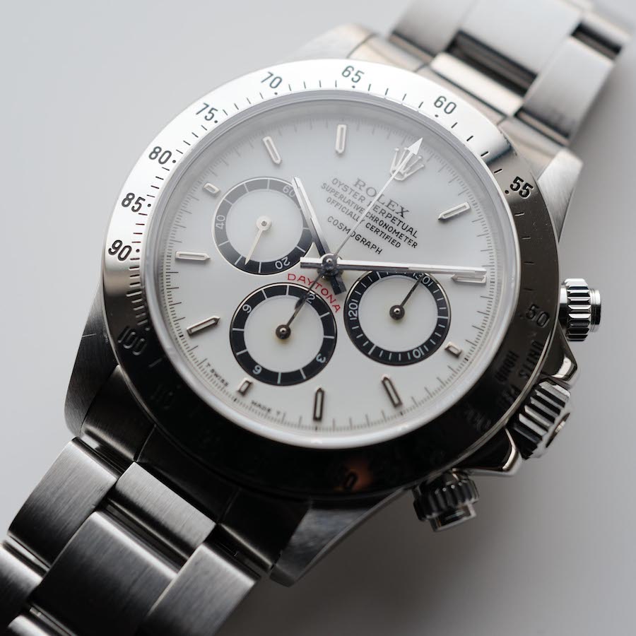 ROLEX ZENITH DAYTONA  Ref.16520R "Porcelain Dial" 200タキ段落ち 1988y ポーセリン