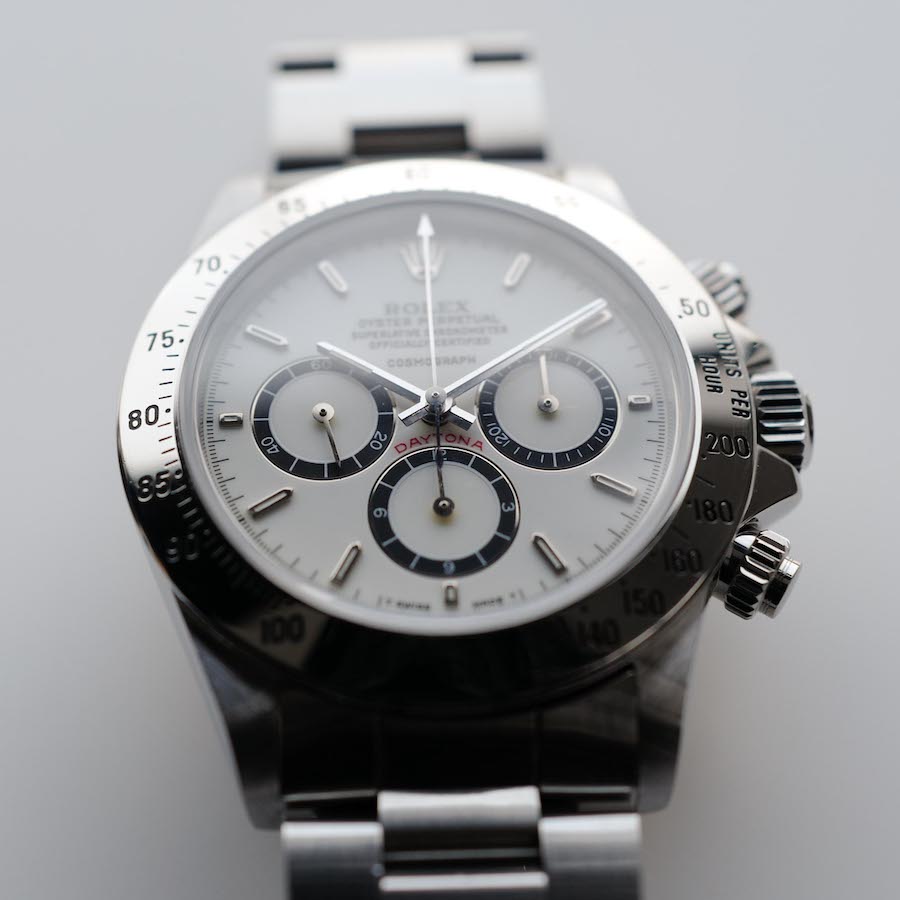 ROLEX ZENITH DAYTONA  Ref.16520R "Porcelain Dial" 200タキ段落ち 1988y ポーセリン