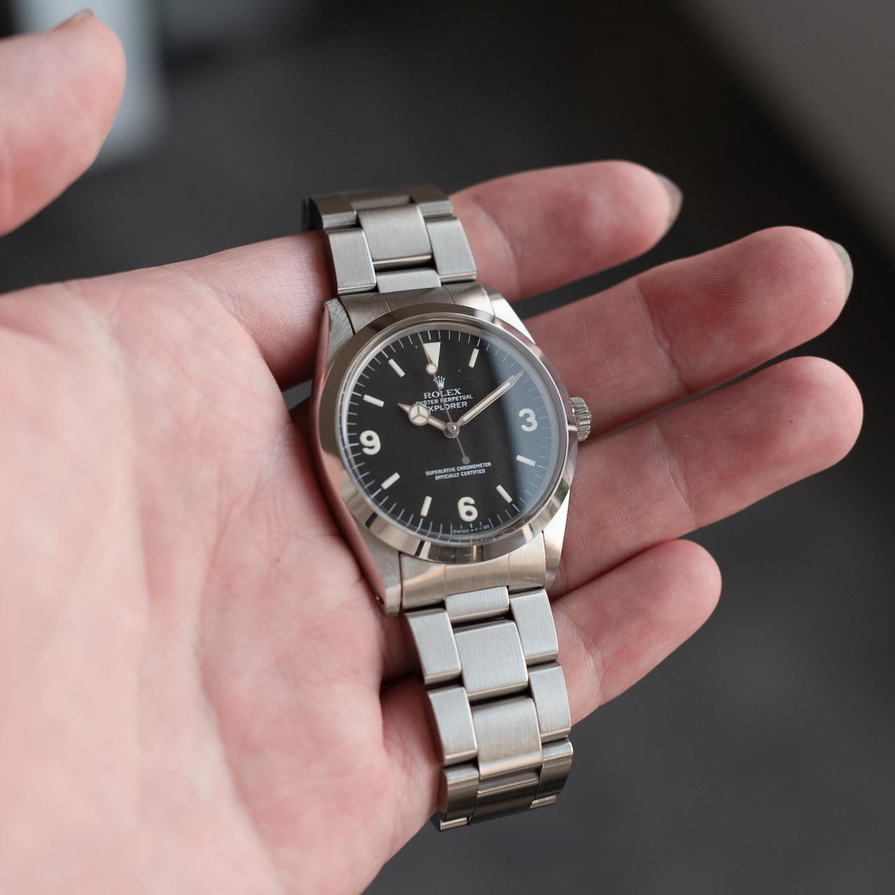 ROLEX EXPLORER 1 "Fat Font" フルセットRef.1016 R番 1988y