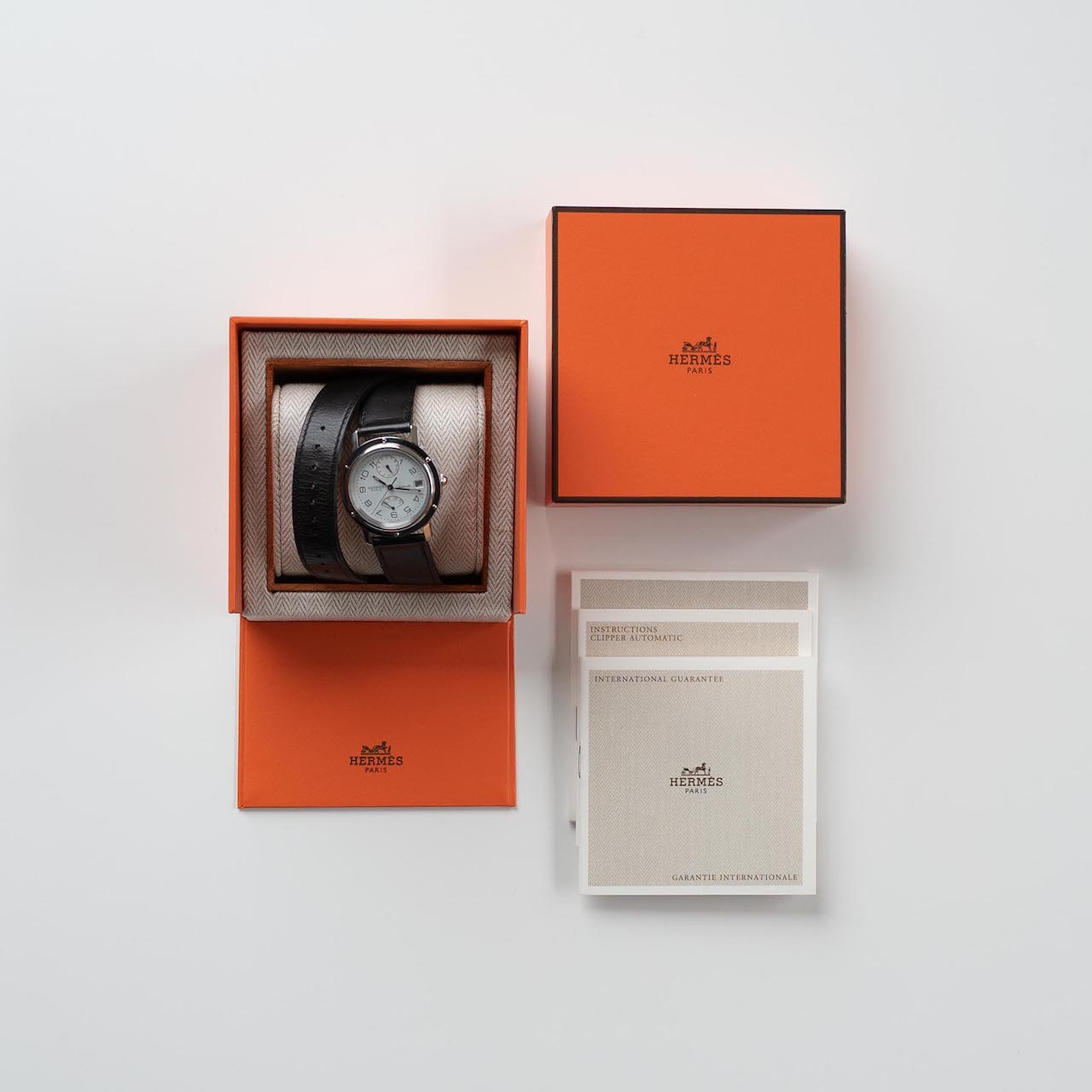 Hermès CLIPPER GMT CL5.710 Double Tour Strap