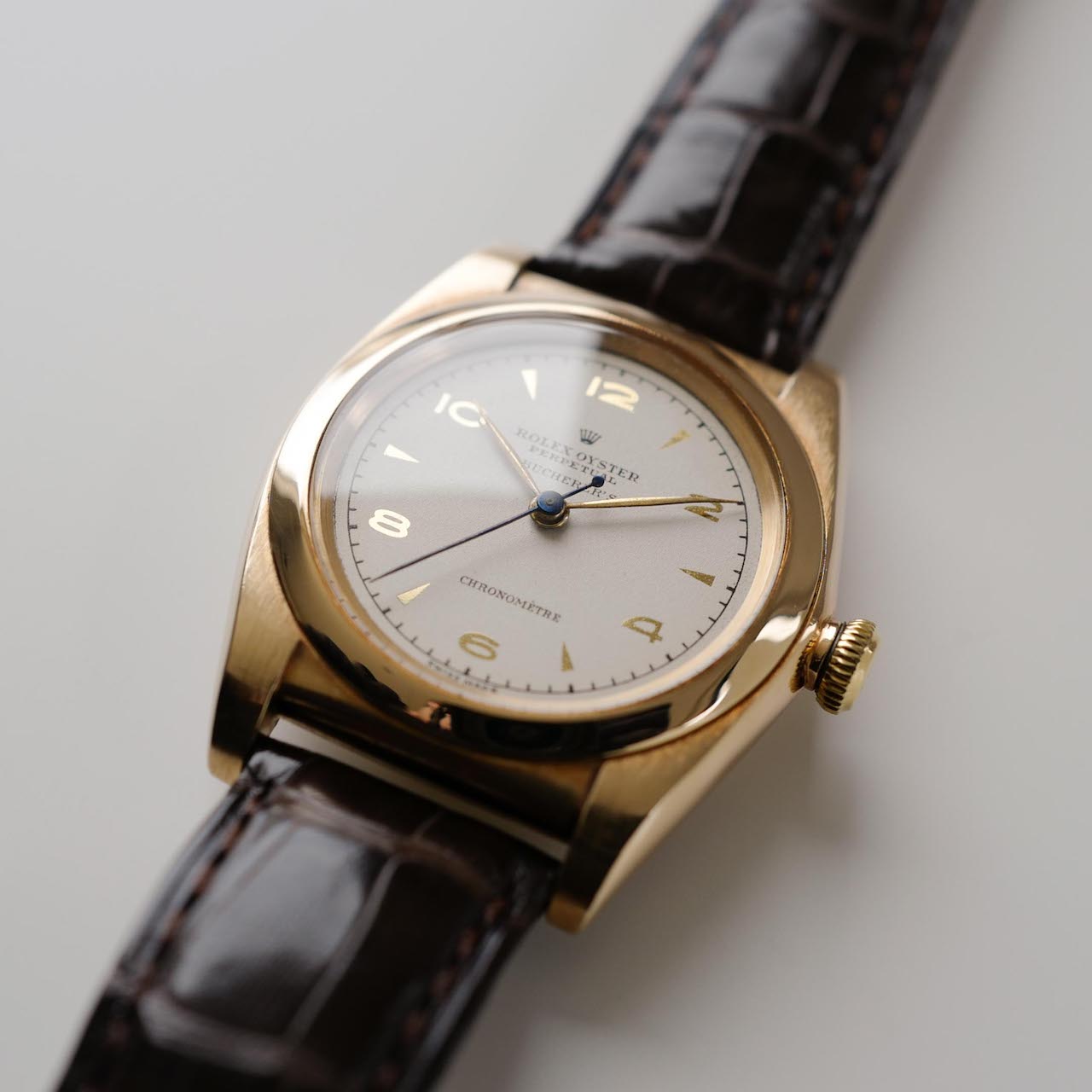 ROLEX OYSTER PERPETUAL "BUCHERER Wネーム" Bubble-Back Ref.3131 1946y