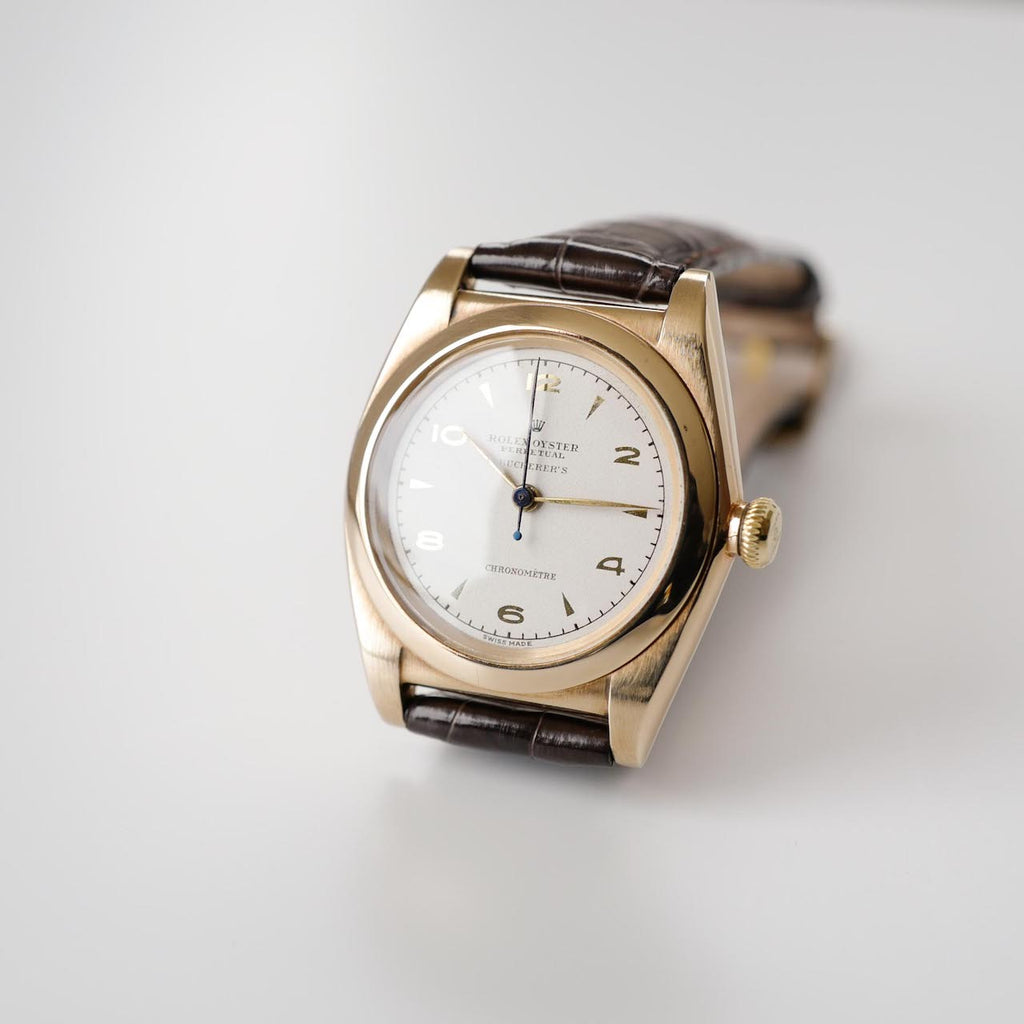 ROLEX OYSTER PERPETUAL "BUCHERER Wネーム" Bubble-Back Ref.3131 1946y