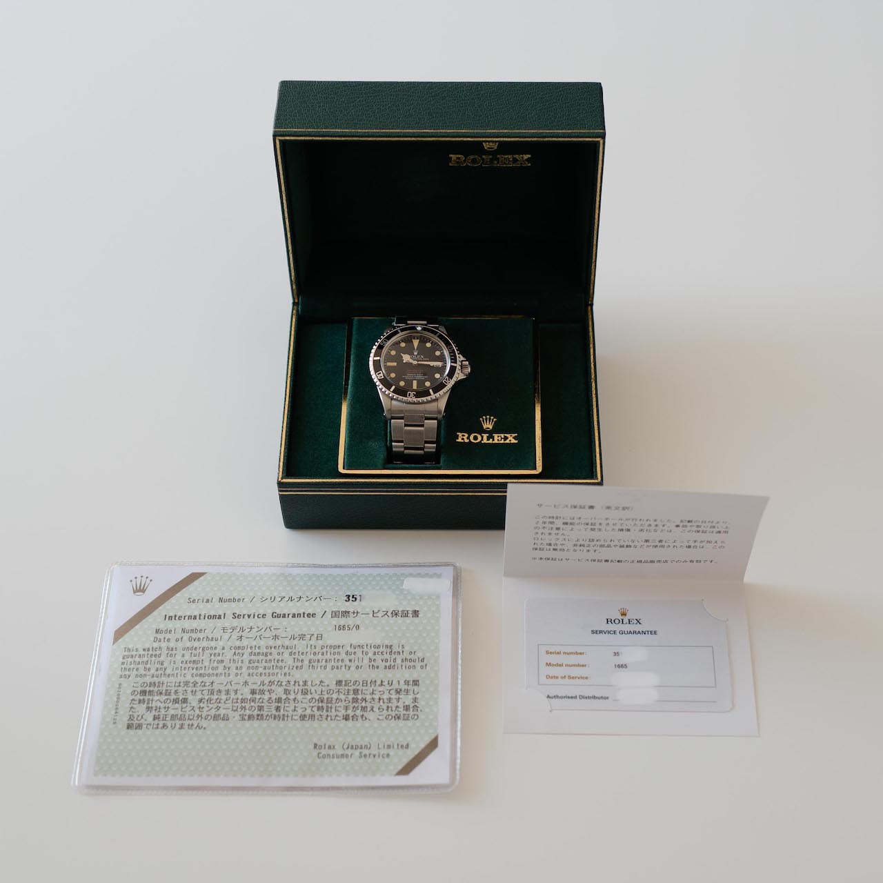 ロレックス/ダブルレッド・シードゥエラー/OH証明書付き/ROELX SEA-DWELLER “DRSD” Ref.1665  Mk3 dial 1972y