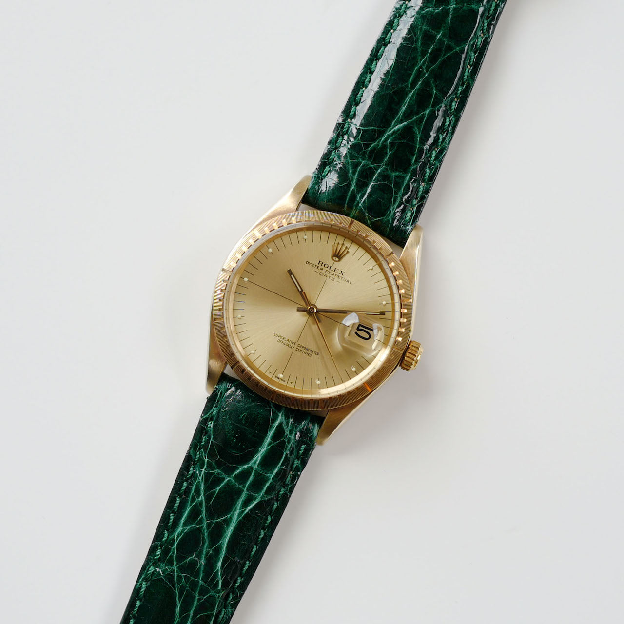 ROLEX Ref.1512 "Zephyr" 14K GOLD VERY MINT 1972y