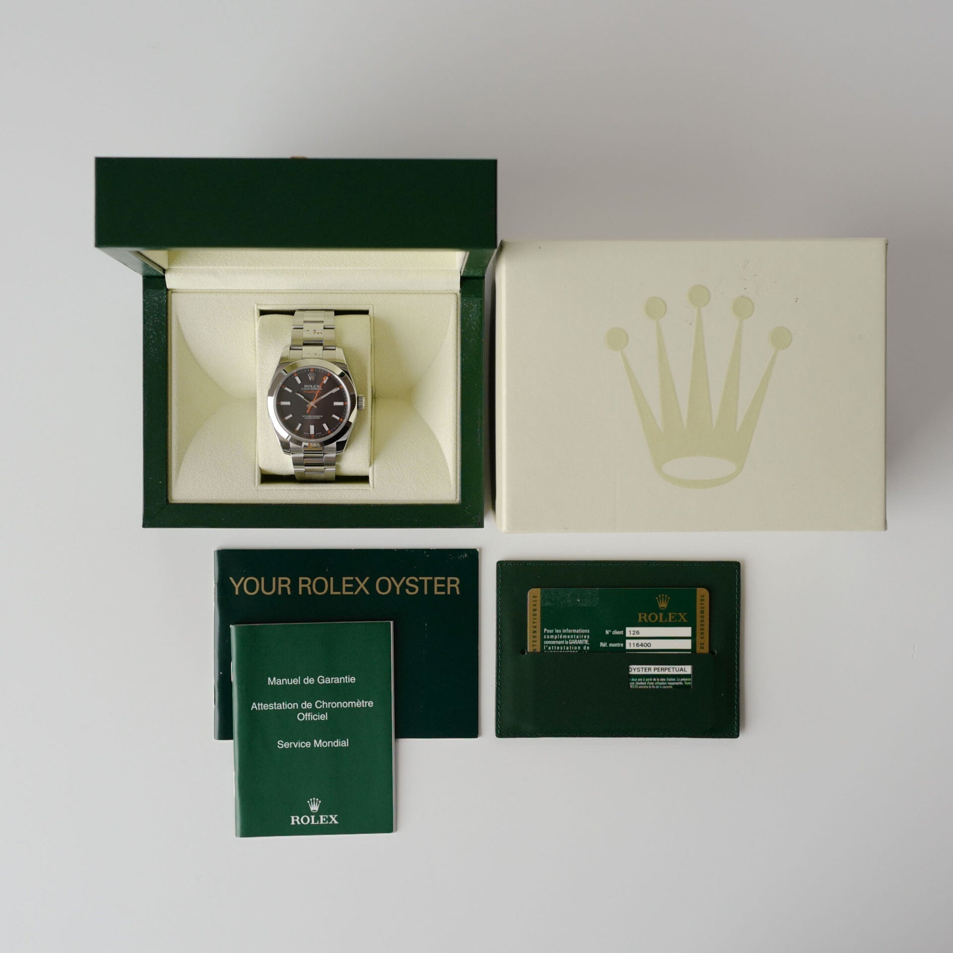 ROLEX MILGAUSS Ref.116400 2008y Full Set ほぼ未使用