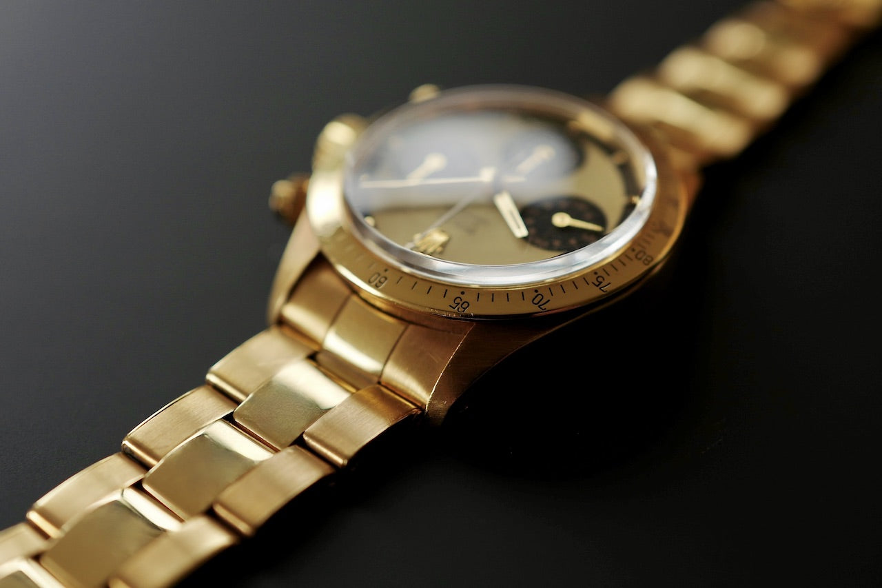 ROLEX DAYTONA "LEMON" Ref.6265/8 18K Yellow Gold 1979y