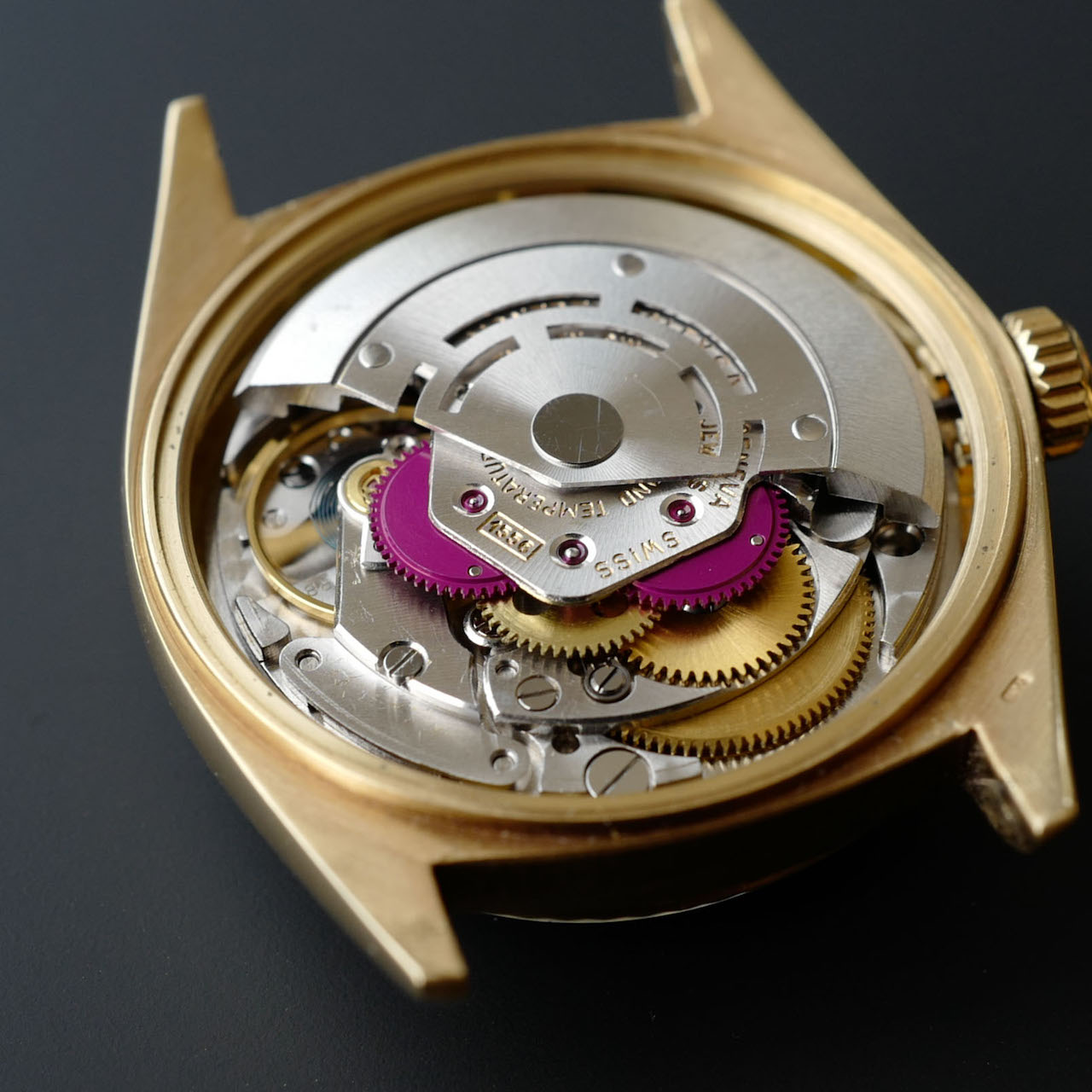 ROLEX DAY-DATE "Gilt Dial, Center Split" 18k Yellow Gold Ref.1803 1967y