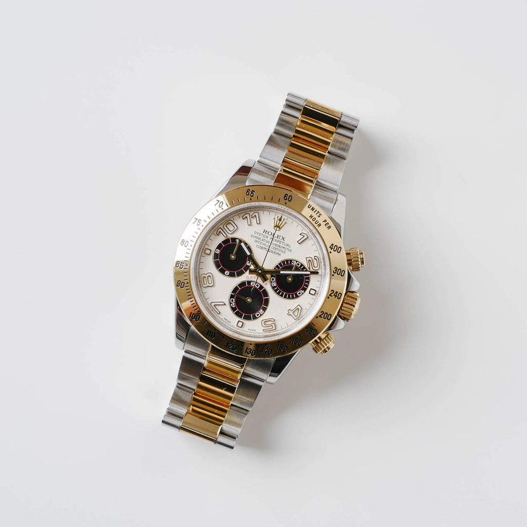 ROLEX DAYTONA "Panda" 18K YG Ref.116523 Full Set