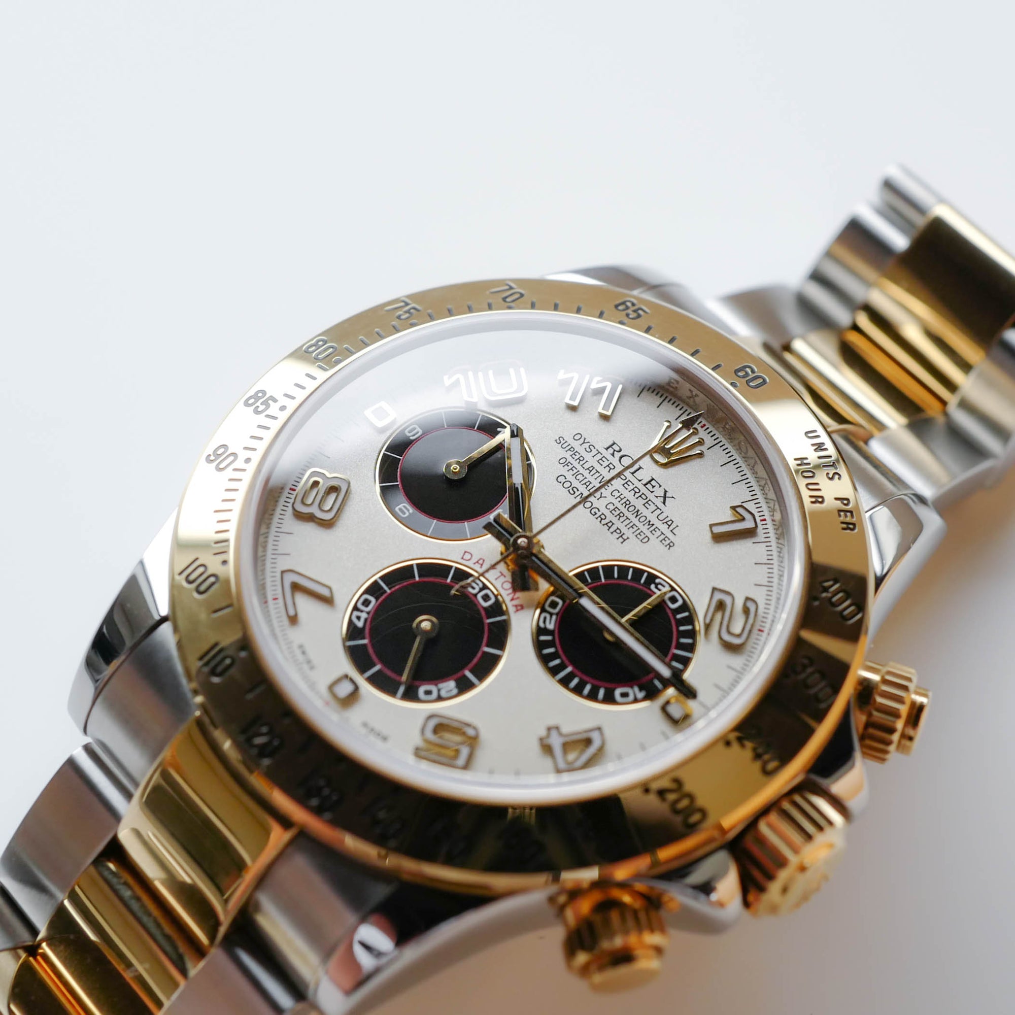 ROLEX DAYTONA "Panda" 18K YG Ref.116523 Full Set