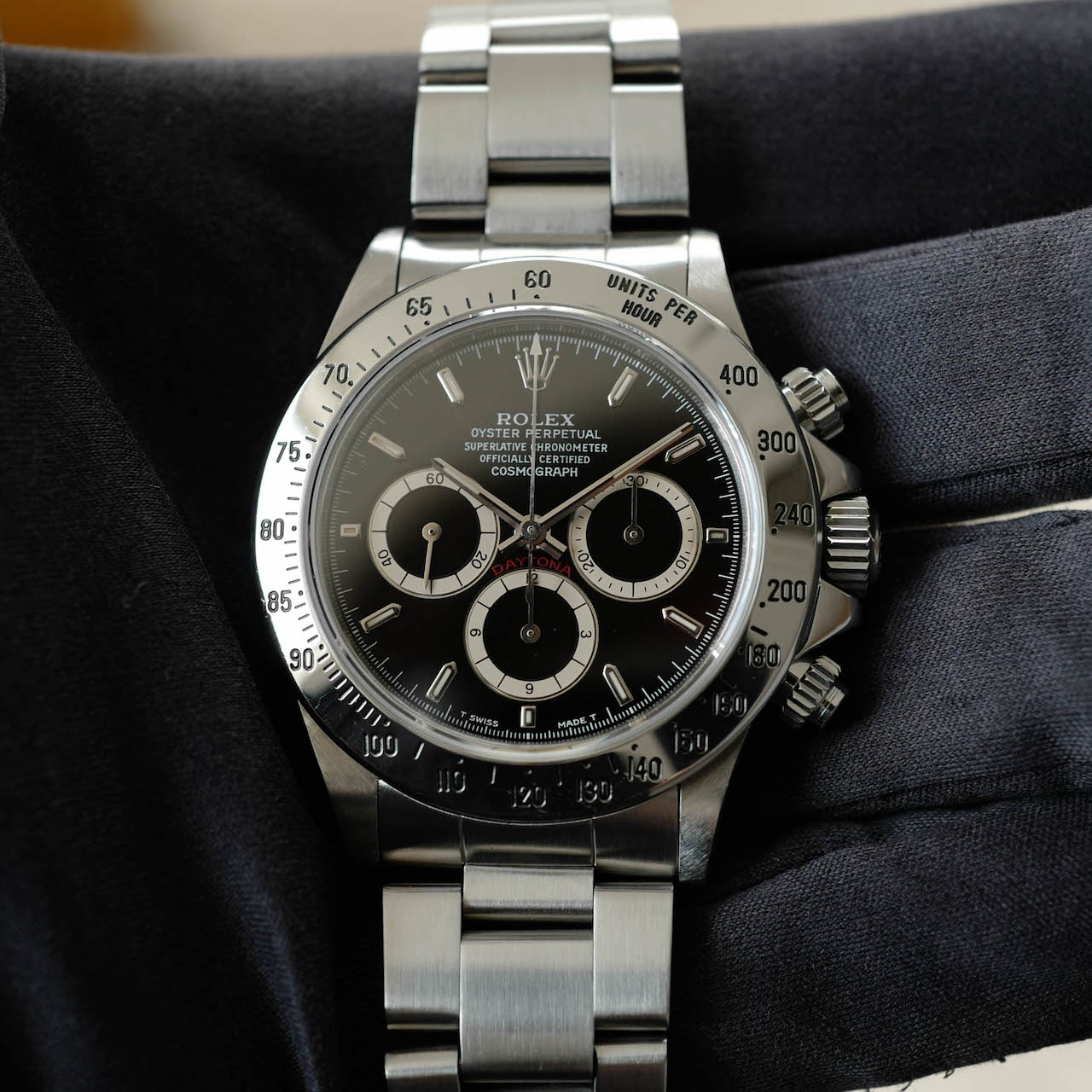 ROLEX DAYTONA Ref.16520N "Invert 6" Single buckle all tritium 1991y