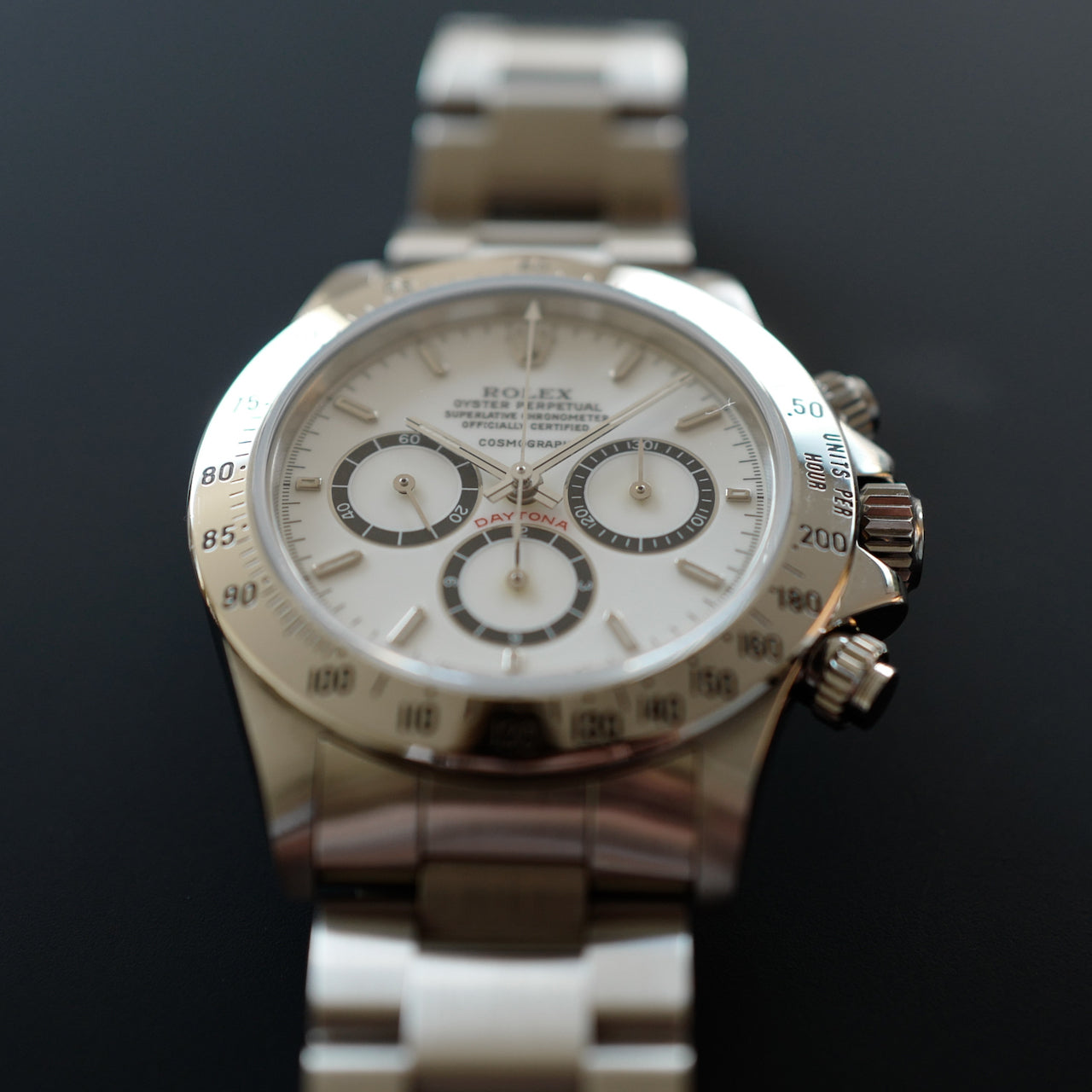 ROLEX ZENITH DAYTONA  Ref.16520R "Porcelain Dial" 200タキ段落ち 1988y ポーセリン