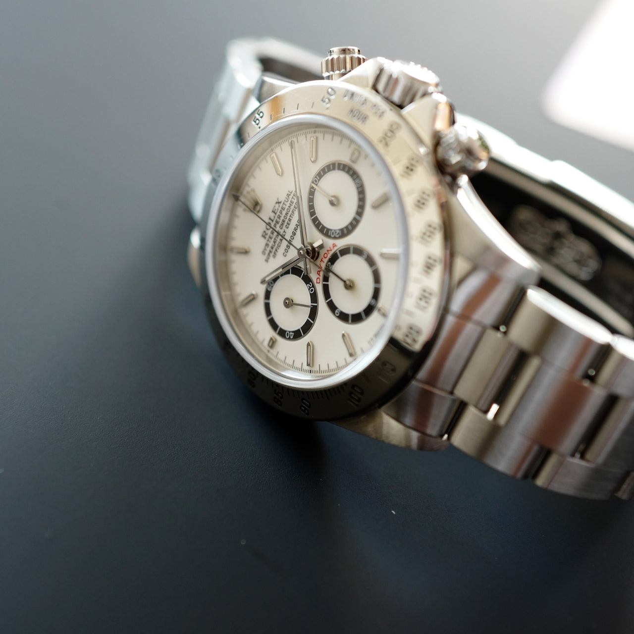 ROLEX ZENITH DAYTONA  Ref.16520R "Porcelain Dial" 200タキ段落ち 1988y ポーセリン