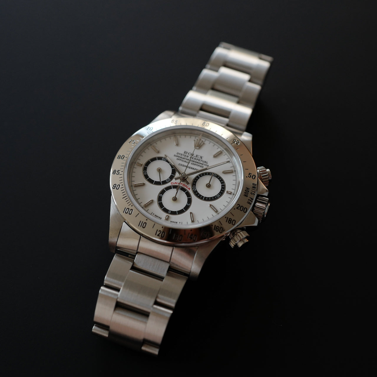 ROLEX ZENITH DAYTONA  Ref.16520R "Porcelain Dial" 200タキ段落ち 1988y ポーセリン