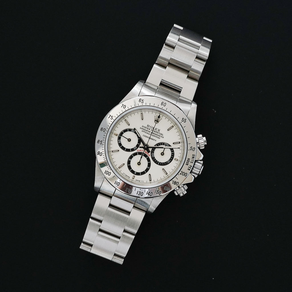 ROLEX ZENITH DAYTONA  Ref.16520R "Porcelain Dial" 200タキ段落ち 1988y ポーセリン