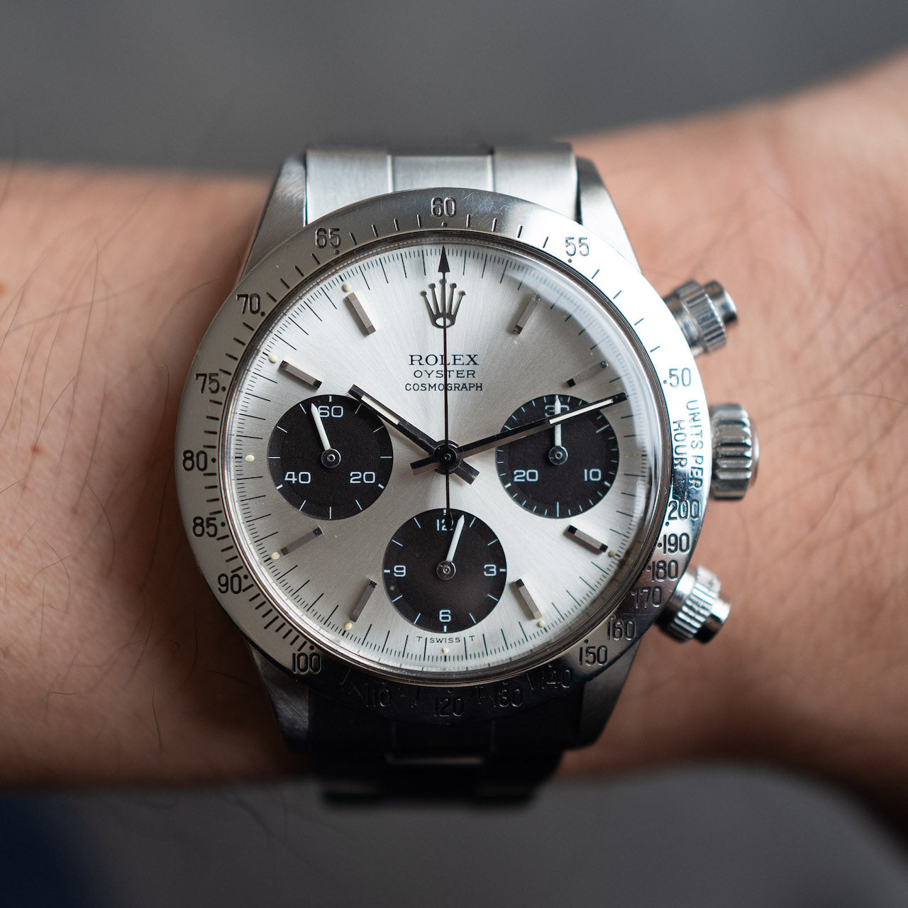 ロレックス/デイトナ/Ref.6265/マーク1シルバー/表記なし/ROLEX