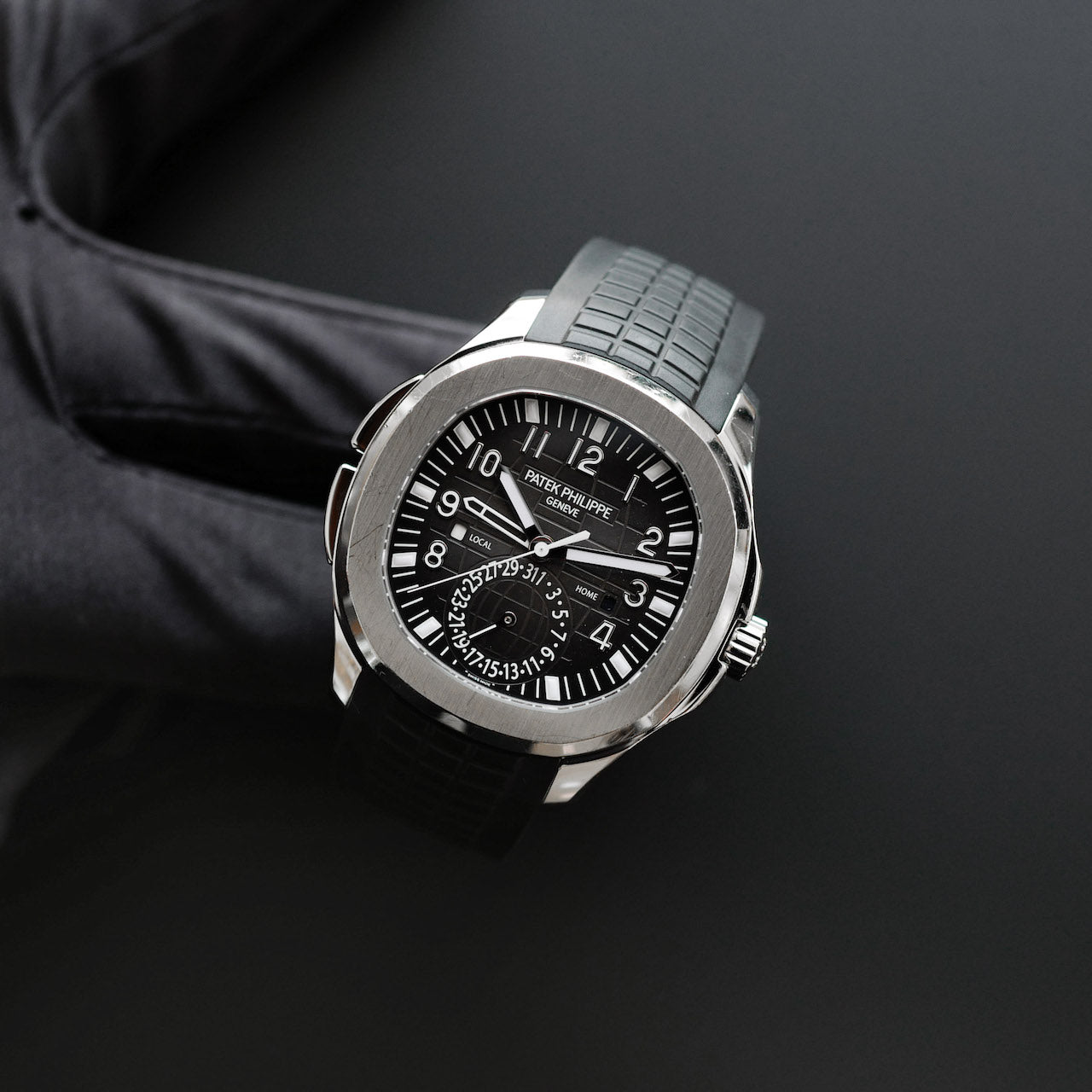 パテック フィリップ/アクアノート/トラベルタイム/PTAEK PHILIPPE AQUANAUT TRAVEL TIME Ref.5164A-001 FULL SET