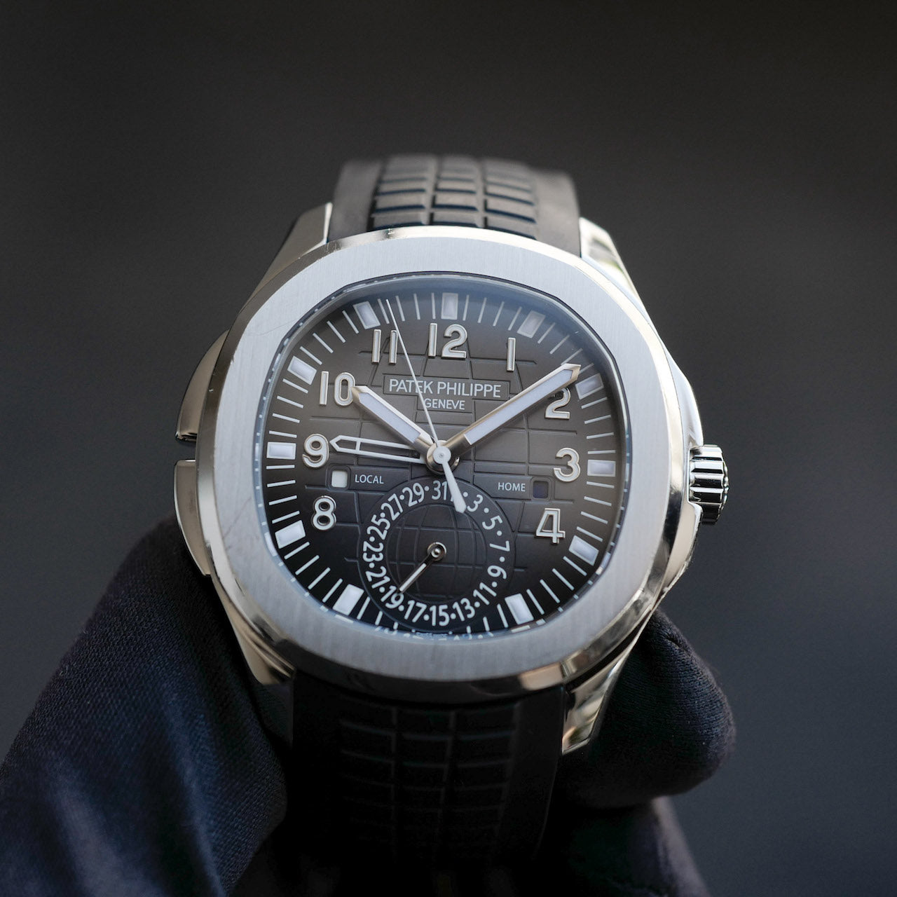 パテック フィリップ/アクアノート/トラベルタイム/PTAEK PHILIPPE AQUANAUT TRAVEL TIME Ref.5164A-001 FULL SET