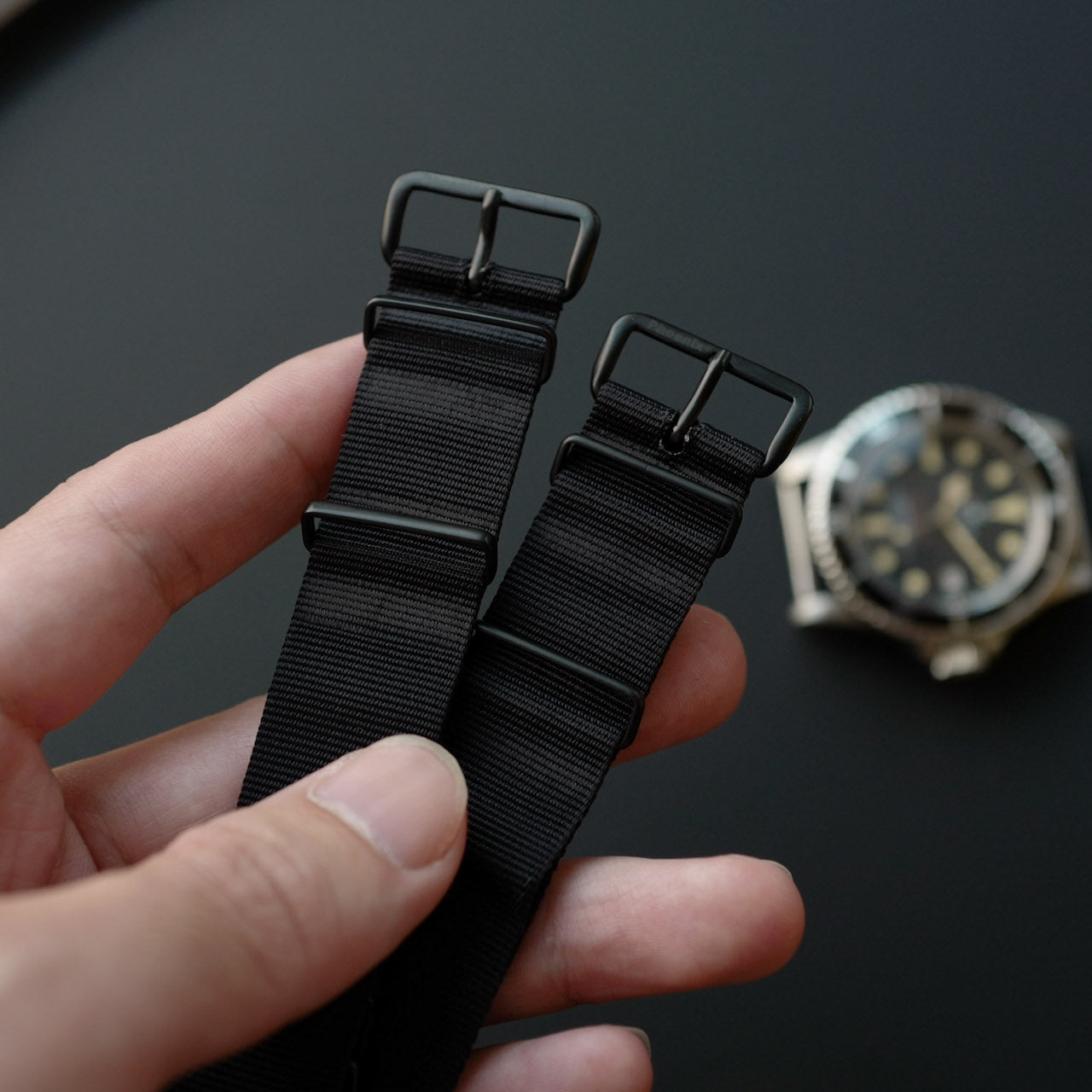 SOLD OUT...NATO G10 ストラップ/正規Phoenix社/マットブラック/NATO G10 MATTE BLACK STRAP 20MM FOR ROLEX SPORTS ETC,