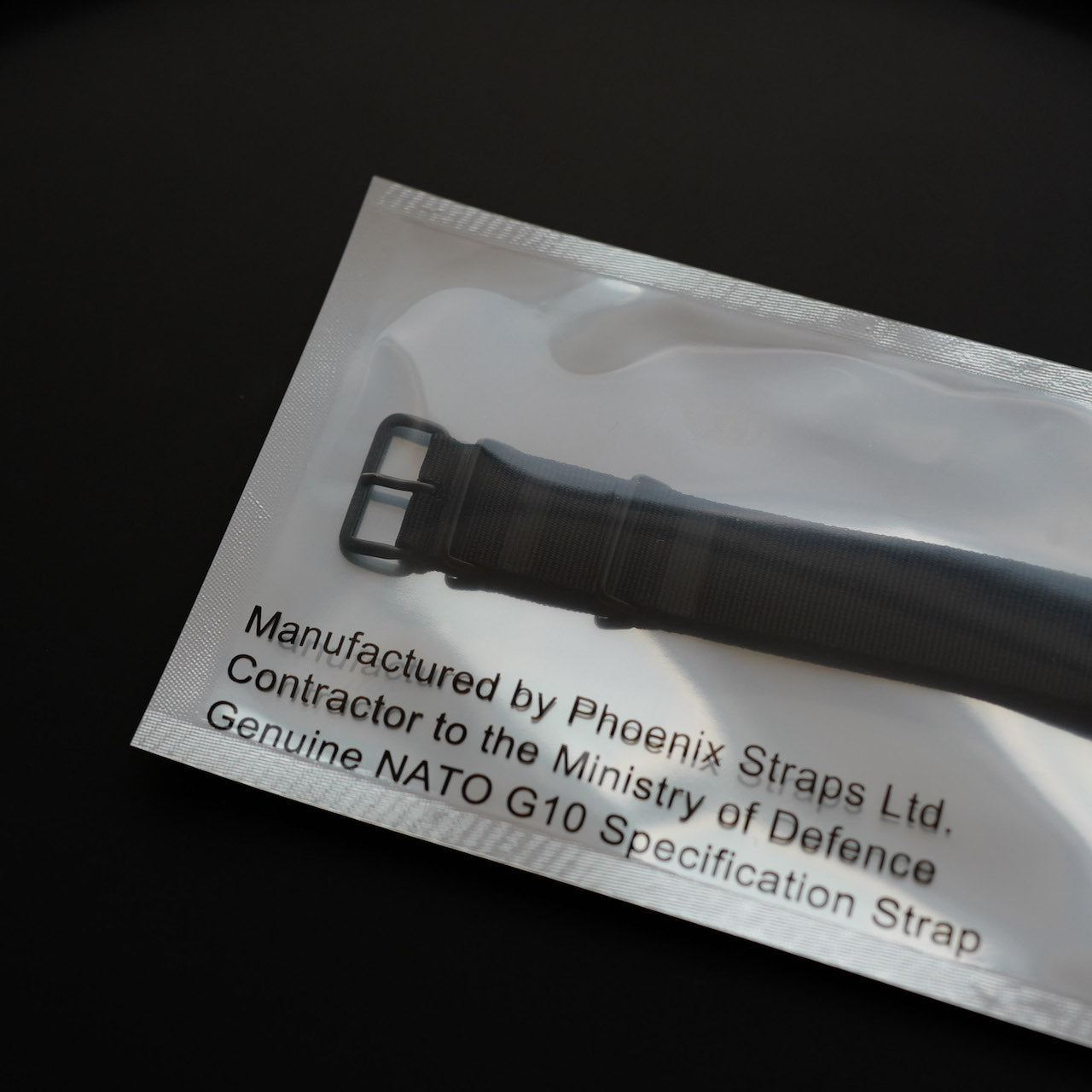 SOLD OUT...NATO G10 ストラップ/正規Phoenix社/マットブラック/NATO G10 MATTE BLACK STRAP 20MM FOR ROLEX SPORTS ETC,