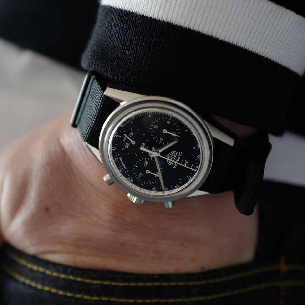 タグホイヤー/フラグメントデザイン/カレラ39mm/TAG Heuer x