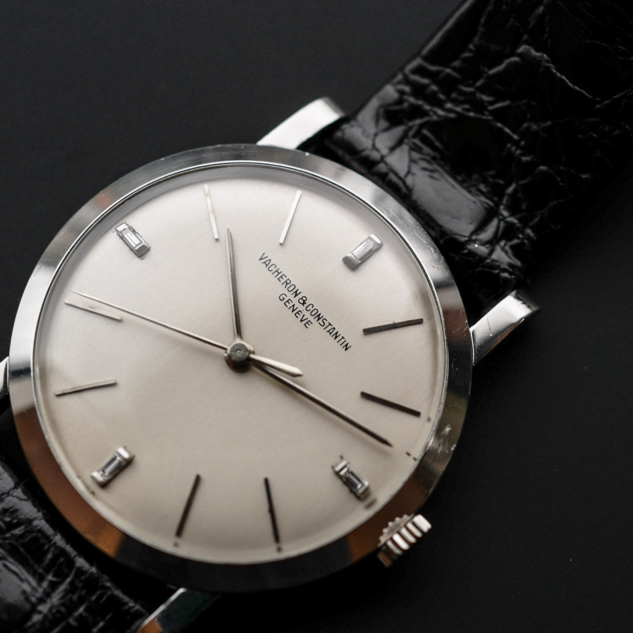 ヴァシュロン・コンスタンタン/ラウンド手巻き/プラチナケース/ダイヤモンドインデックス/VACHERON CONSTANTIN Ref.4824 Platinum 1950s