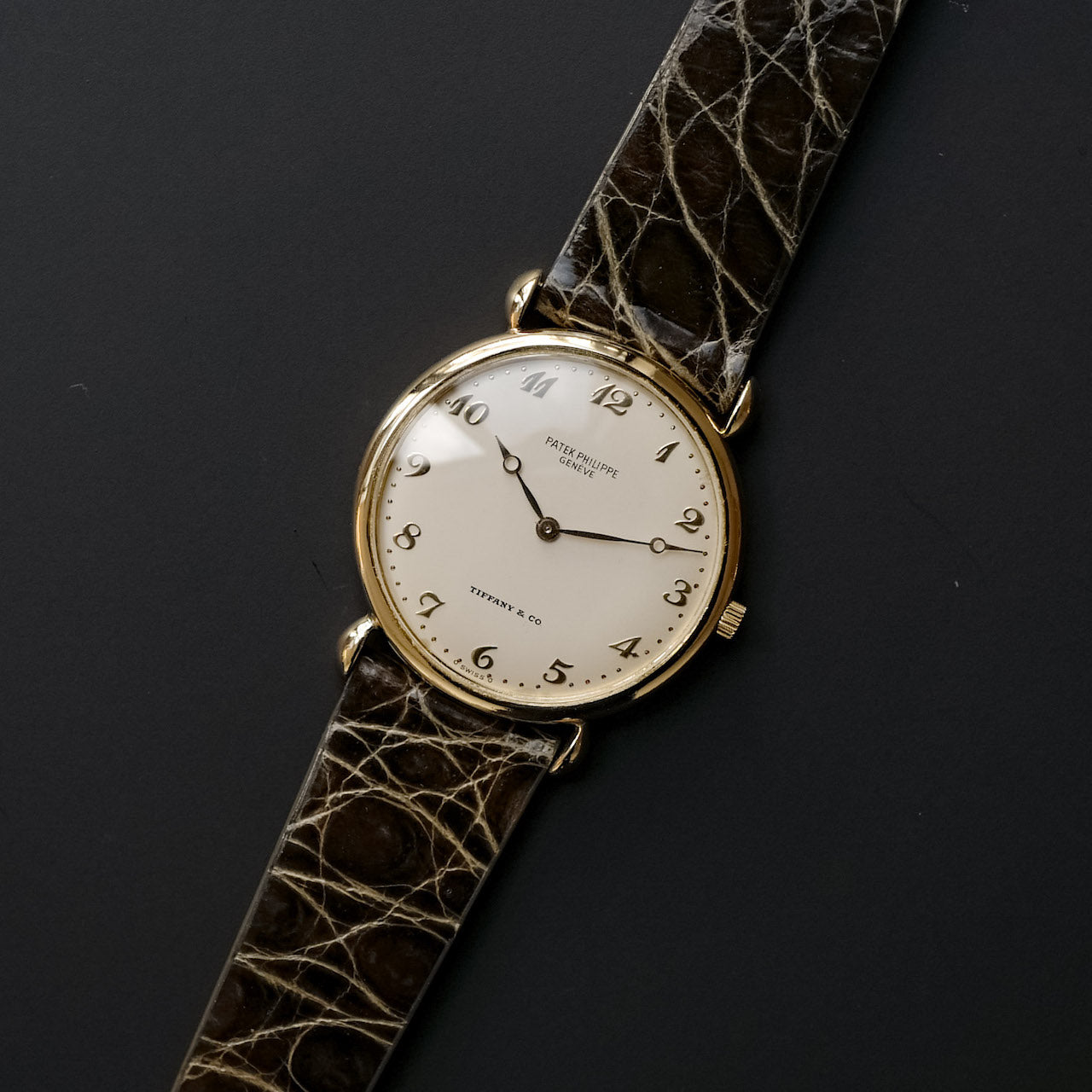 パテックフィリップ/ティファニーダブルネーム/18KYG/ブレゲ針