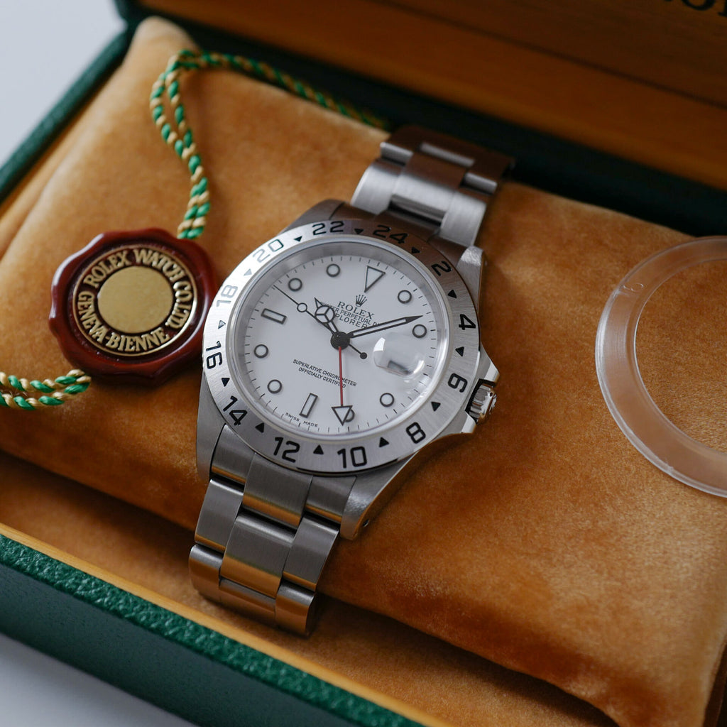 ロレックス/エクスプローラー 2/白文字盤/国内保証書付きフルセット/ROLEX EXPLORER 2 Ref.16570K "Polar" White Dial 2002 Full Set