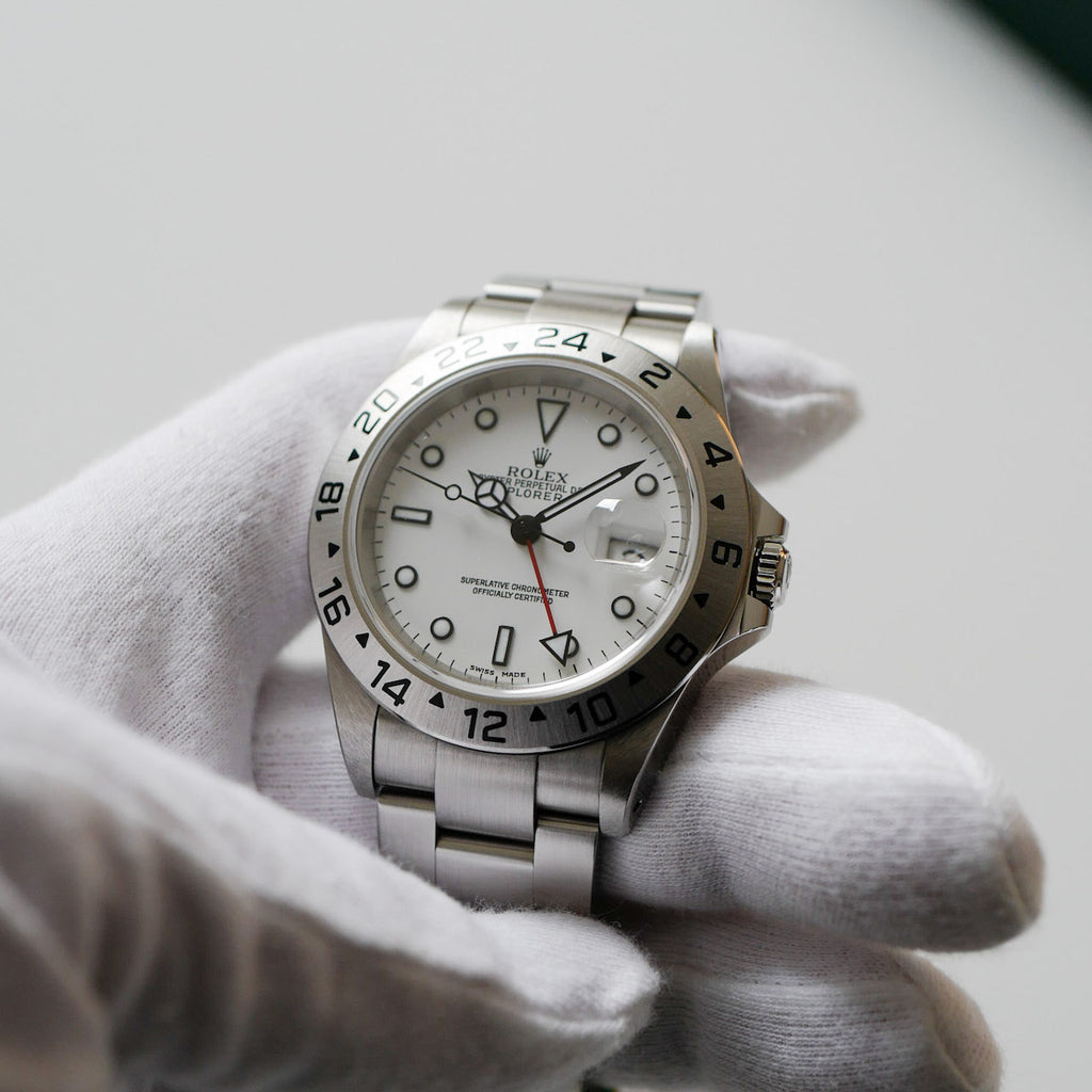 ロレックス/エクスプローラー 2/白文字盤/国内保証書付きフルセット/ROLEX EXPLORER 2 Ref.16570K "Polar" White Dial 2002 Full Set