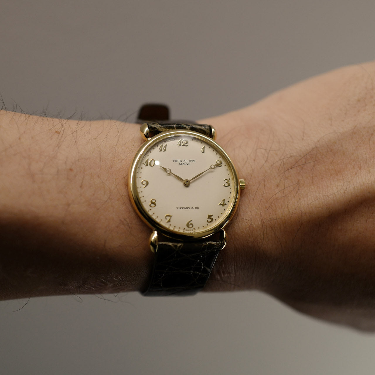 パテックフィリップ/ティファニーダブルネーム/18KYG/ブレゲ針・数字/PATEK PHILIPPE  Ref.3820J "Tiffany & Co." 18KYG Breguet Numerals with Archive