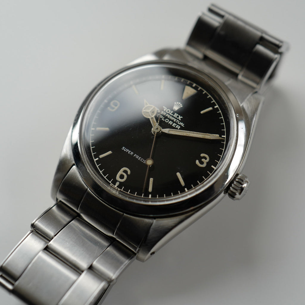 ロレックス/エクスプローラー1 /グロッシーミニッツミラー/6ドット/ROLEX EXPLORER 1 Ref.5504 "Gilt Dial, 6 Dot" 1959y