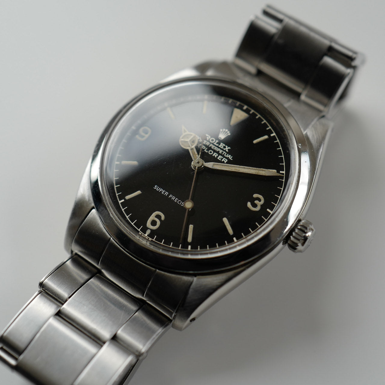 ロレックス/エクスプローラー1 /グロッシーミニッツミラー/6ドット/ROLEX EXPLORER 1 Ref.5504 "Gilt Dial, 6 Dot" 1959y