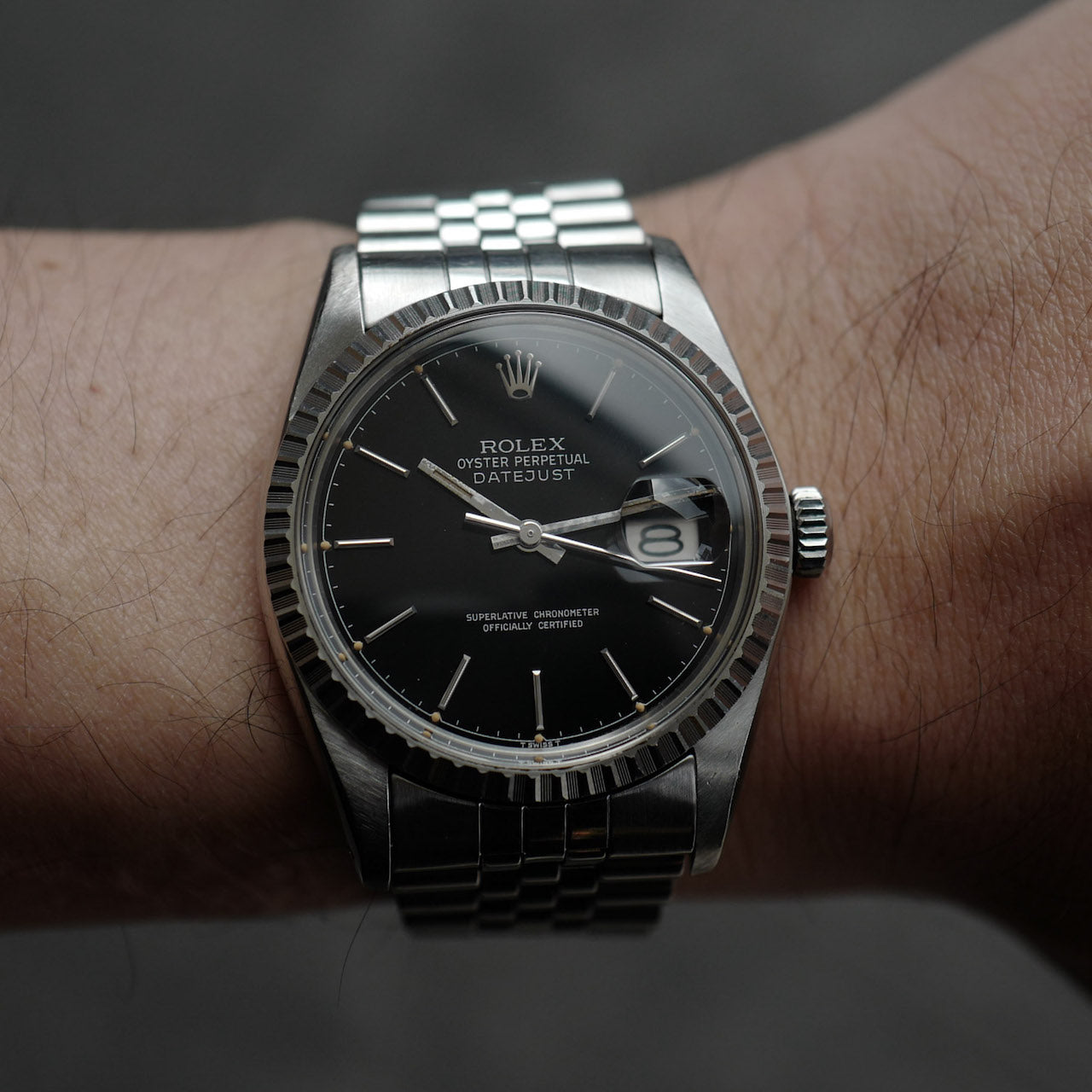 ロレックス/デイトジャスト/グロス・ブラックダイヤル/シルバーレター/ROLEX DATE-JUST Ref.16030 "Gloss Black, Silver Letter" 1977y