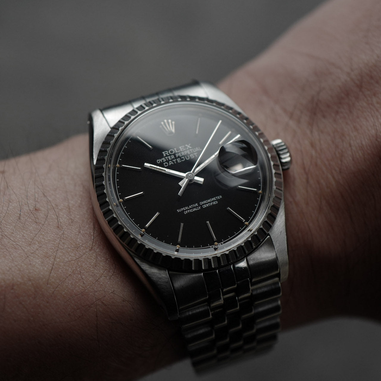 ロレックス/デイトジャスト/グロス・ブラックダイヤル/シルバーレター/ROLEX DATE-JUST Ref.16030 "Gloss Black, Silver Letter" 1977y