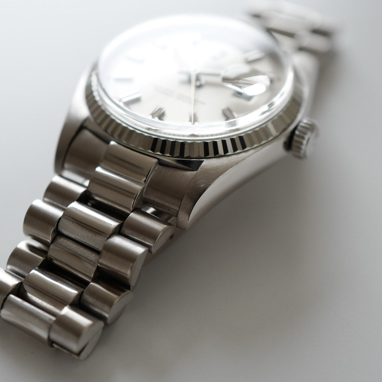 ロレックス/デイデイト/ワイドボーイ/18Kホワイトゴールド/ROLEX DAY-DATE "Wide Boy" 18KWG Ref.1803/9 1973y